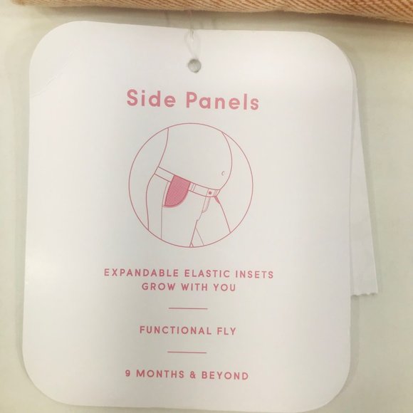 Isabel Maternity Ingrid/Isabel Women's Size 10 Side Panel Brown Carpenter Short - Picture 4 of 16